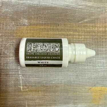 Erasable Liquid Chalk ( White ) 2 oz Decor Ink - IOD - Iron Orchid Designs
